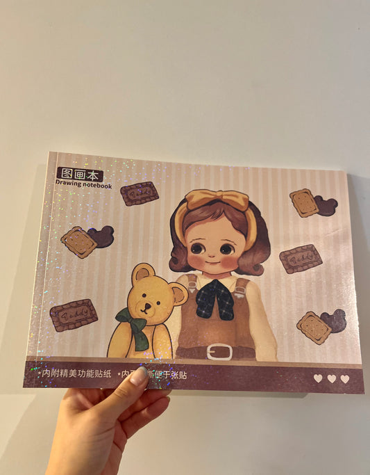 Croquera A4 retro Dolly & Bear