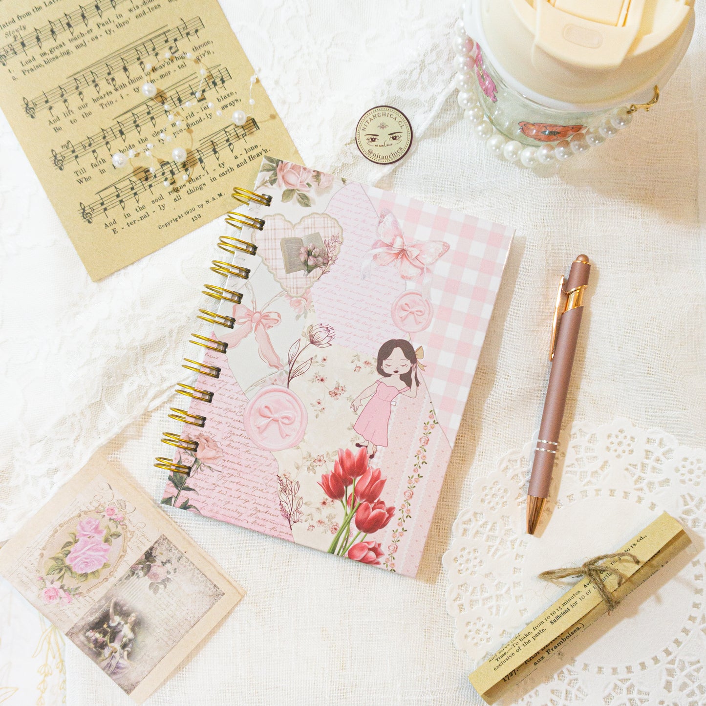 Cuaderno Coquette Girly