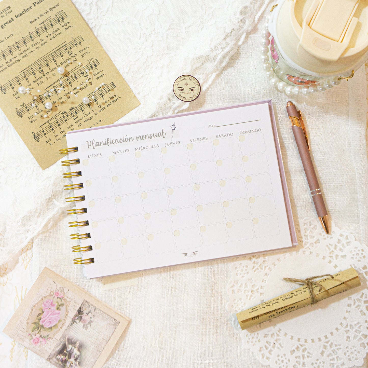 Planner Ni tan Chica Mensual/Semanal Verde