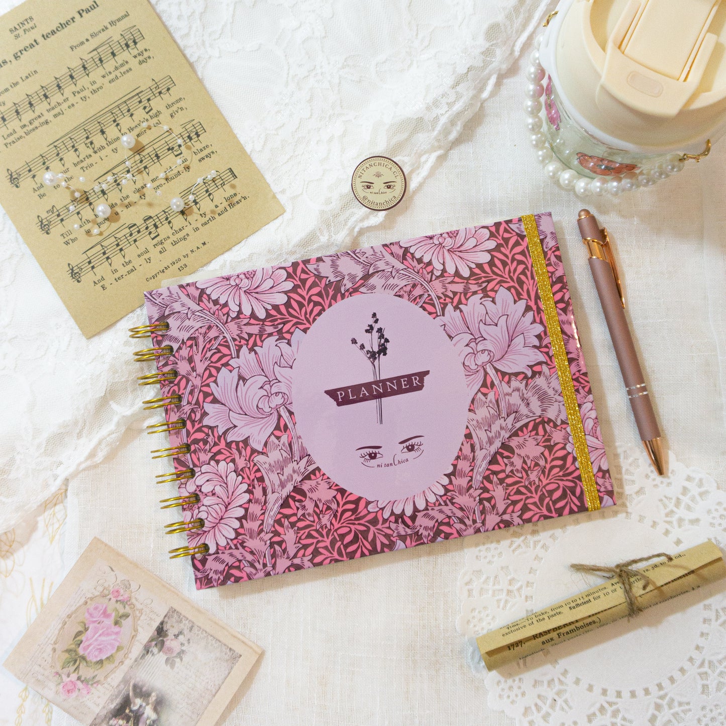 Planner NitanChica Mensual/Semanal Violeta