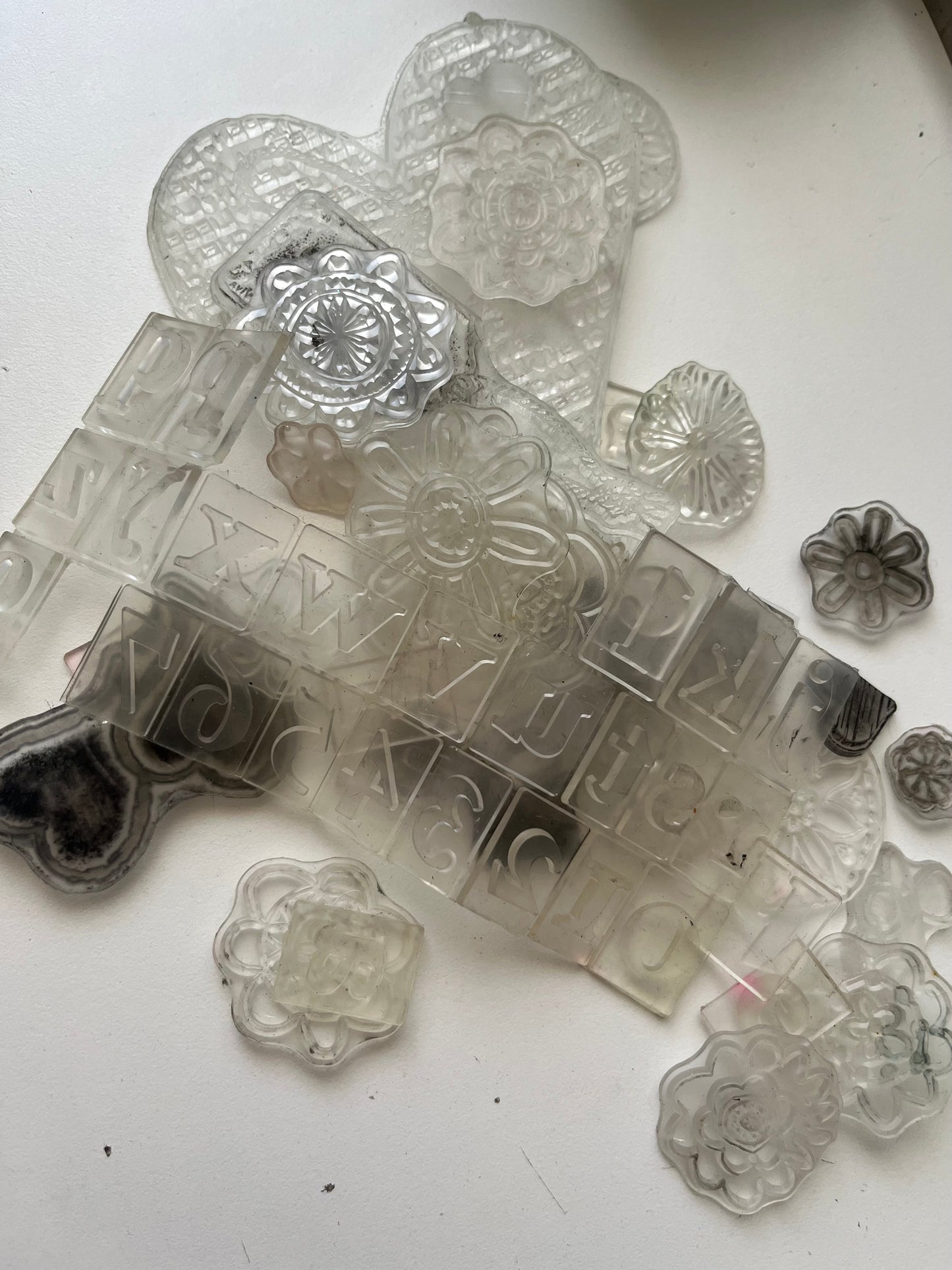 Set timbres de goma (sin soporte madera)