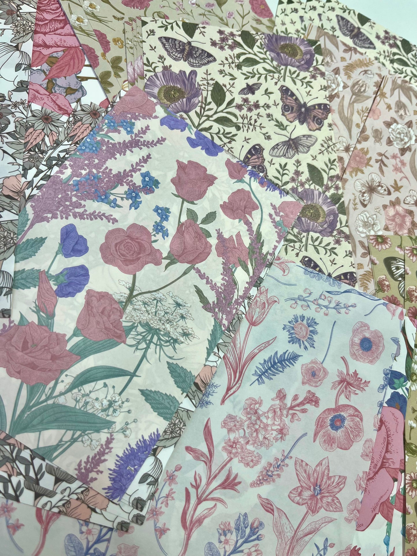 Set Deco Paper 60 piezas Retro primavera