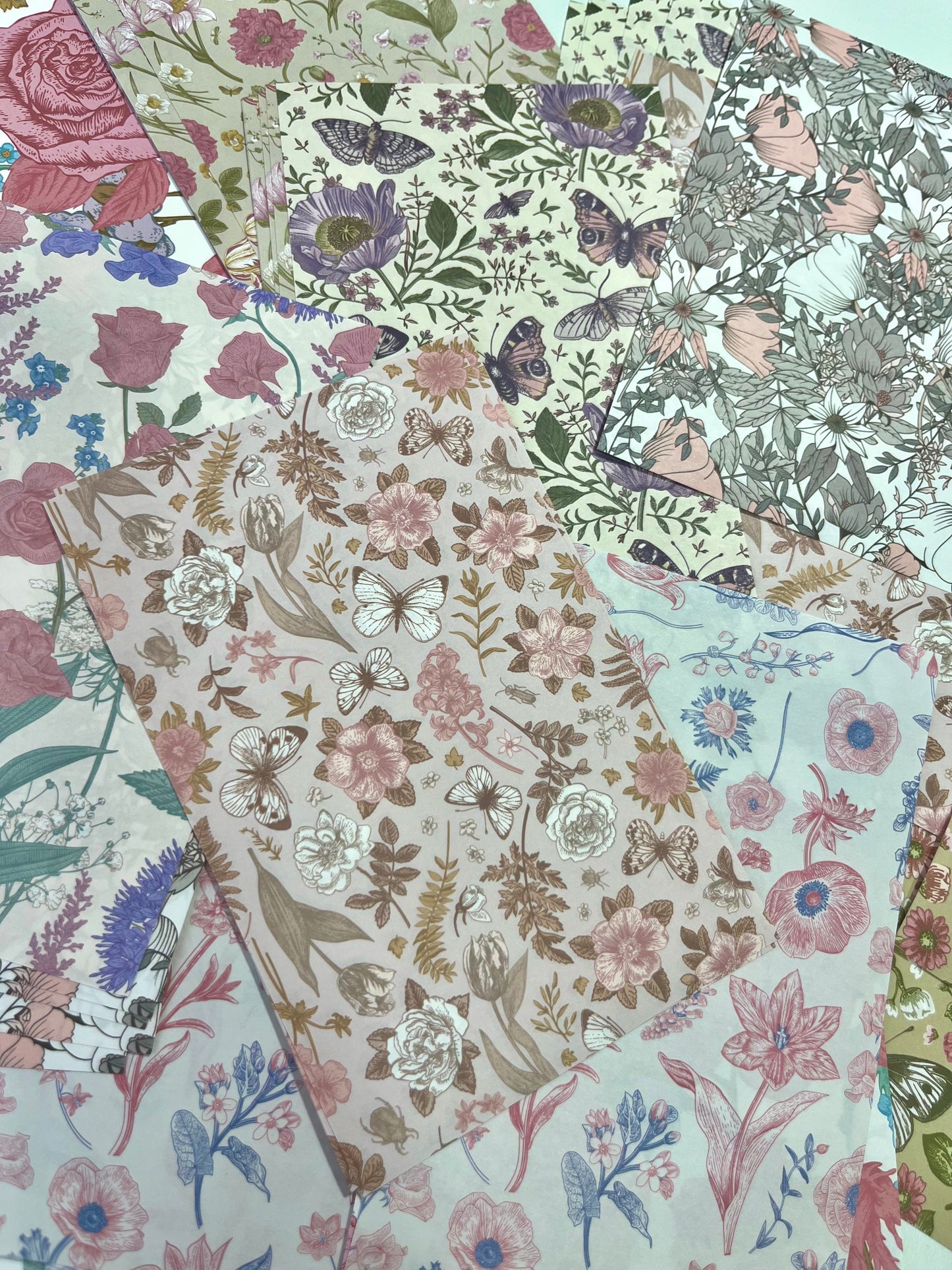 Set Deco Paper 60 piezas Retro primavera