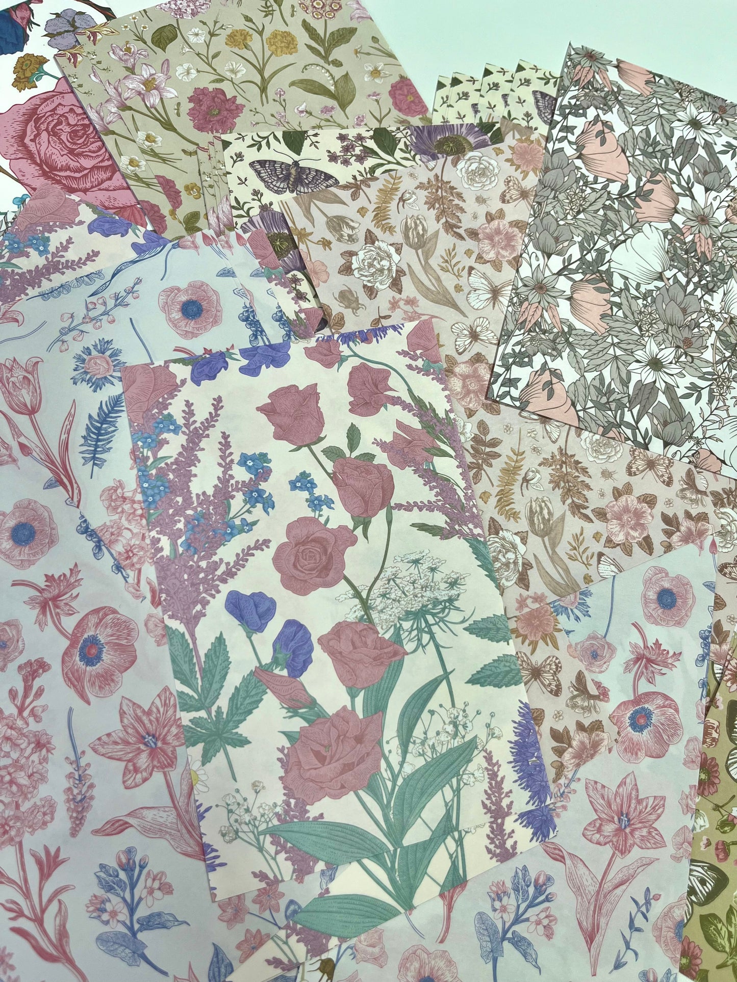 Set Deco Paper 60 piezas Retro primavera
