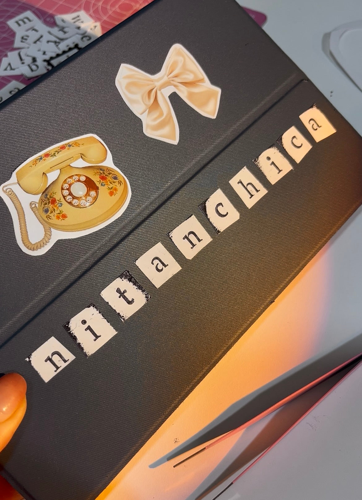 Set 100 mini stickers letritas de timbres