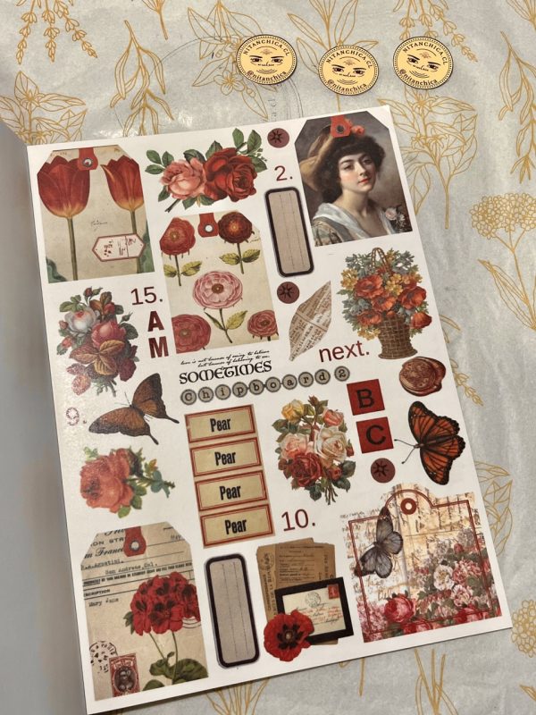 Libro de Stickers Grande Vintage Collection Timeless