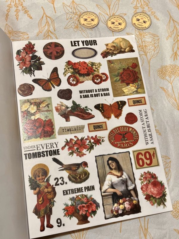 Libro de Stickers Grande Vintage Collection Timeless