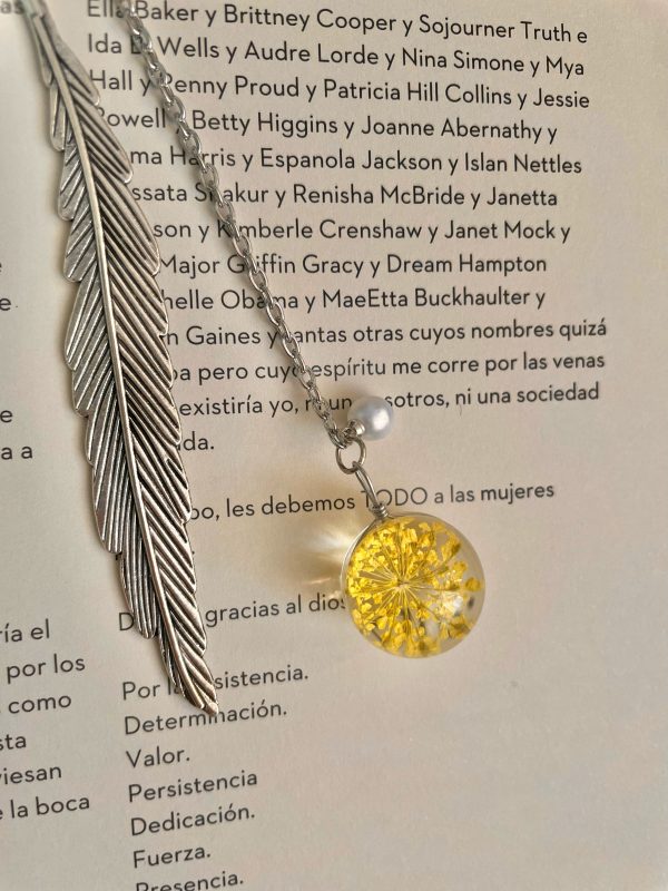 Marcador de páginas Anne amarillo