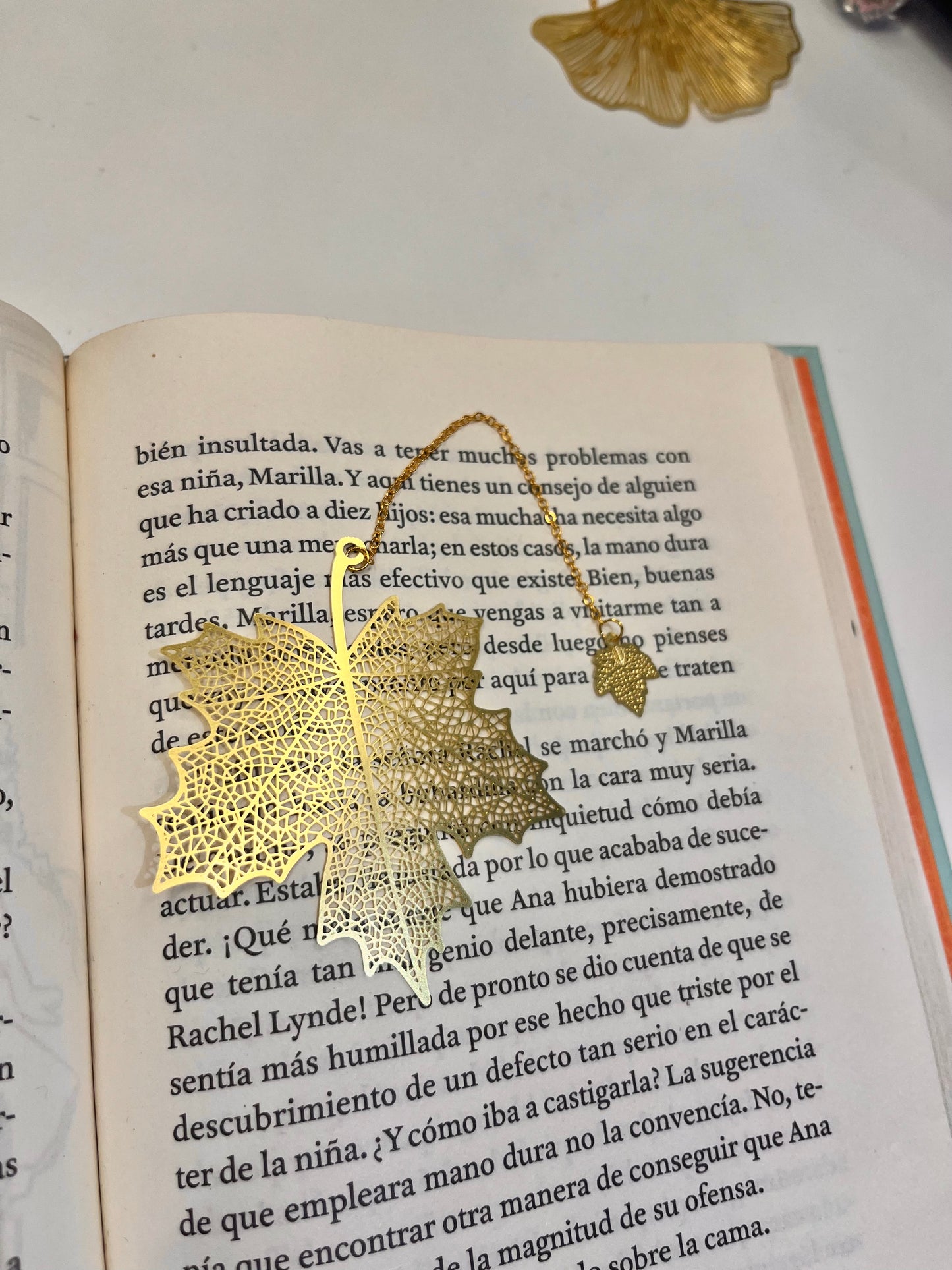 Marcador de libros metálico Otoño