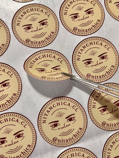 Pinza para stickers acero inoxidable