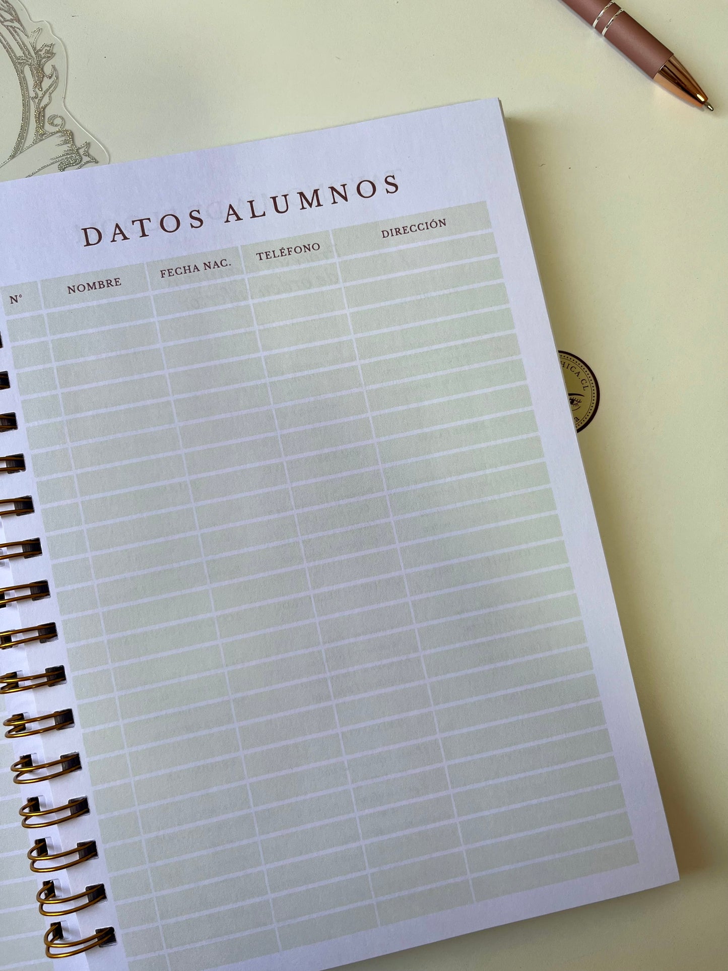 Planner Docente 2026 Red