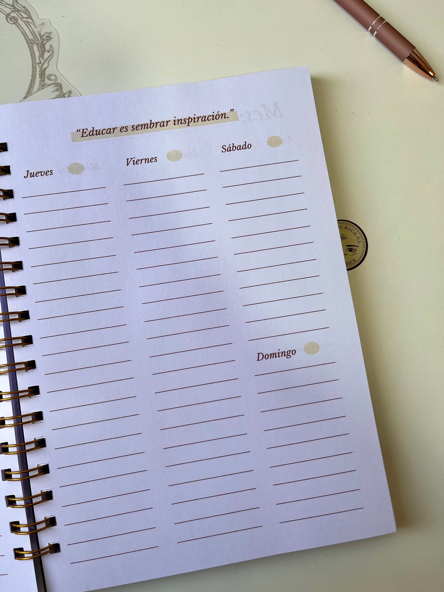 Planner Docente 2026 Red