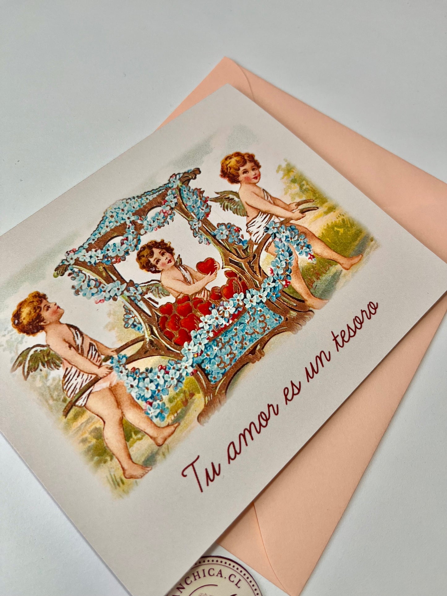 Tarjeta "Tu amor es un tesoro" Ni tan Chica