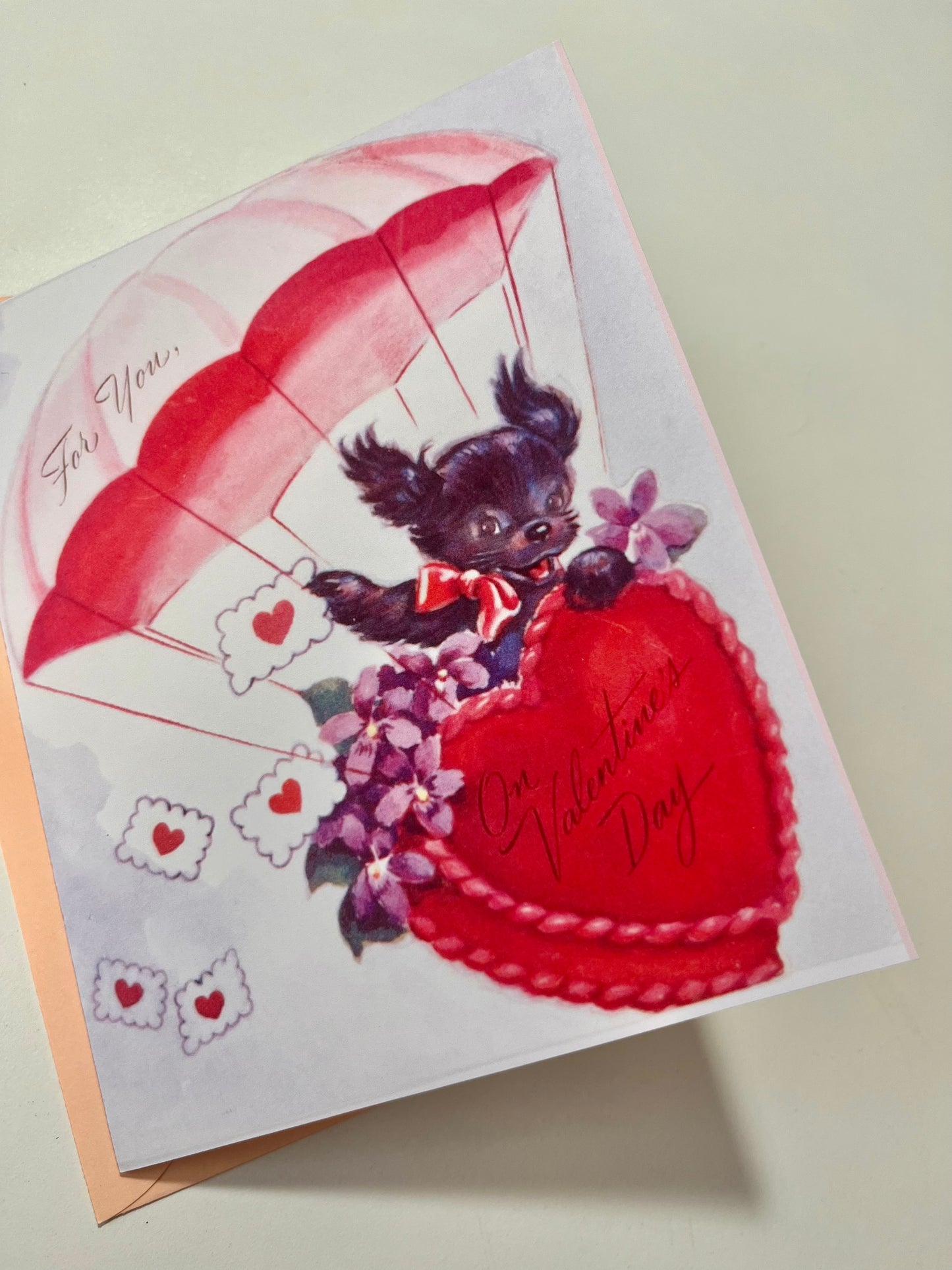 Tarjeta San Valentín Perrito Vintage Ni tan Chica