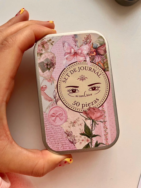 Mini cajita metálica 50 piezas de journal