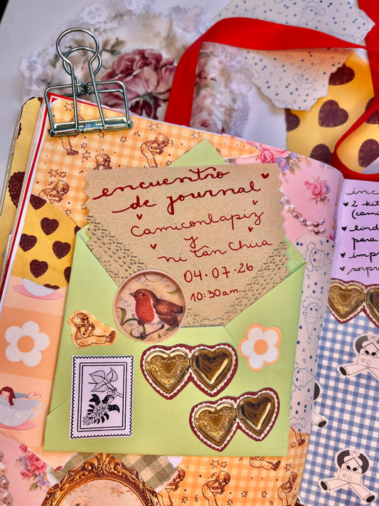 Encuentro de journaling & documentación Ni tan Chica & Camiconlapiz 📕💌  sábado 04 de julio