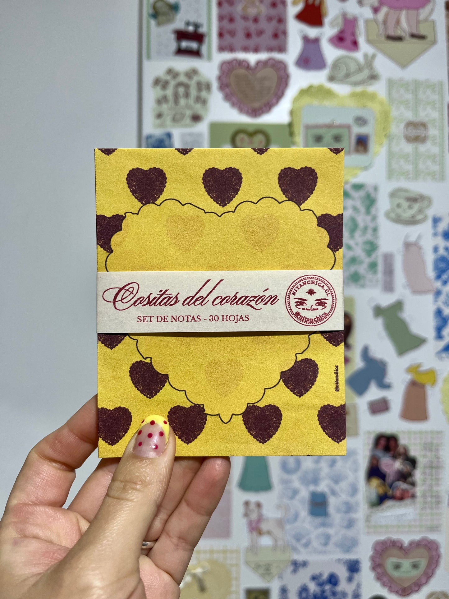 Set de notas Cositas del corazón
