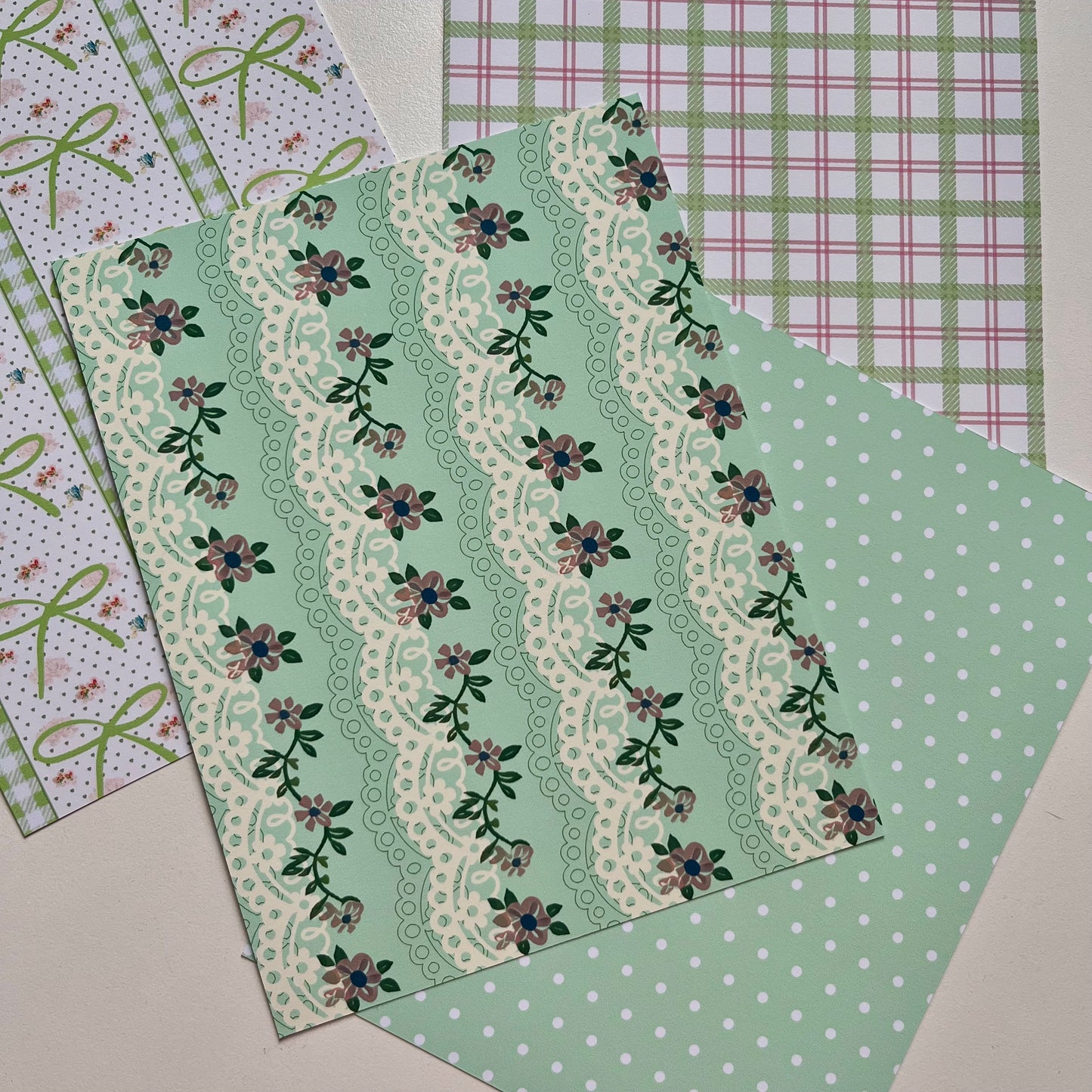 Set Fondos Adhesivos Fantasía Verde