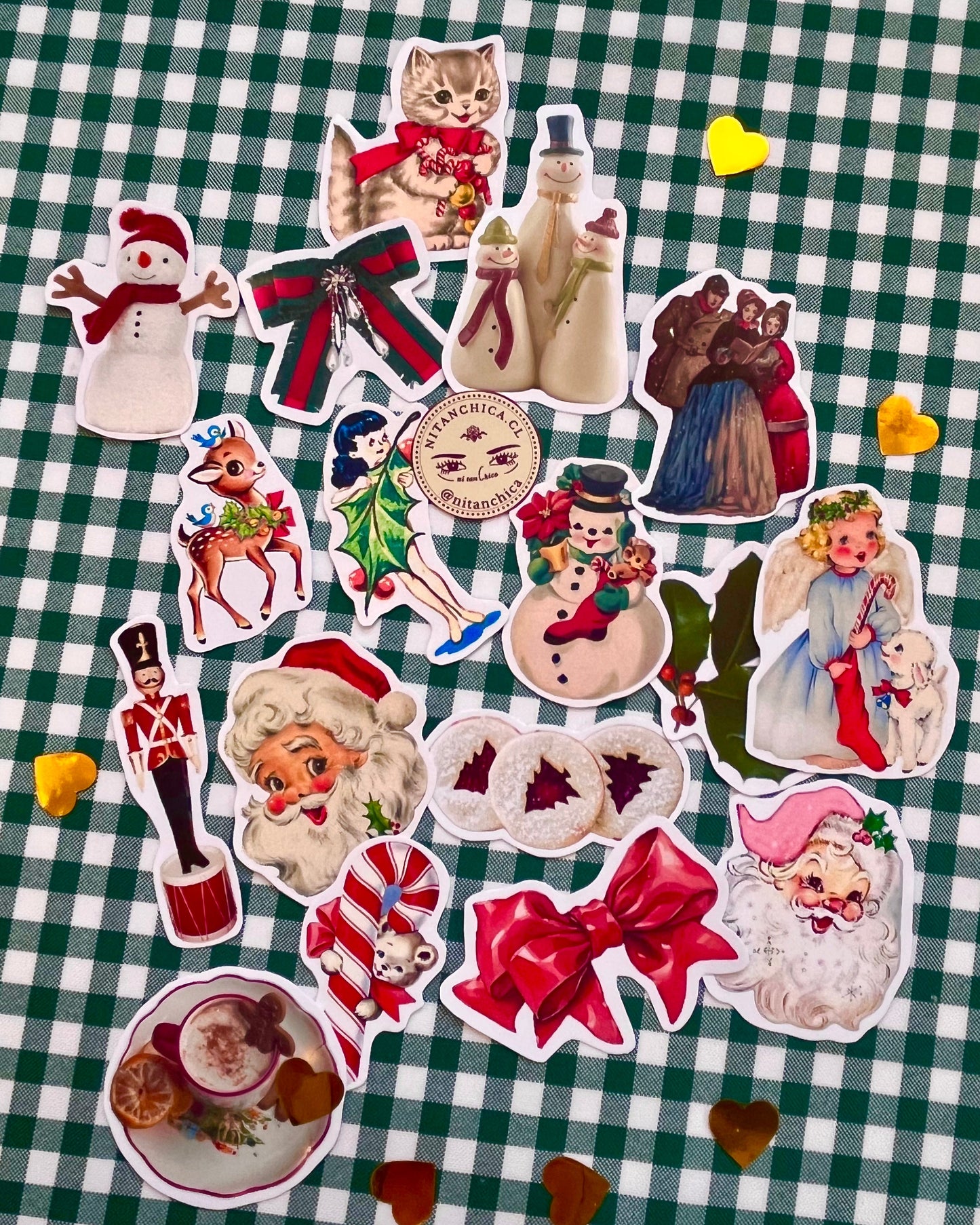 Pack Stickers recuerdos Navideños