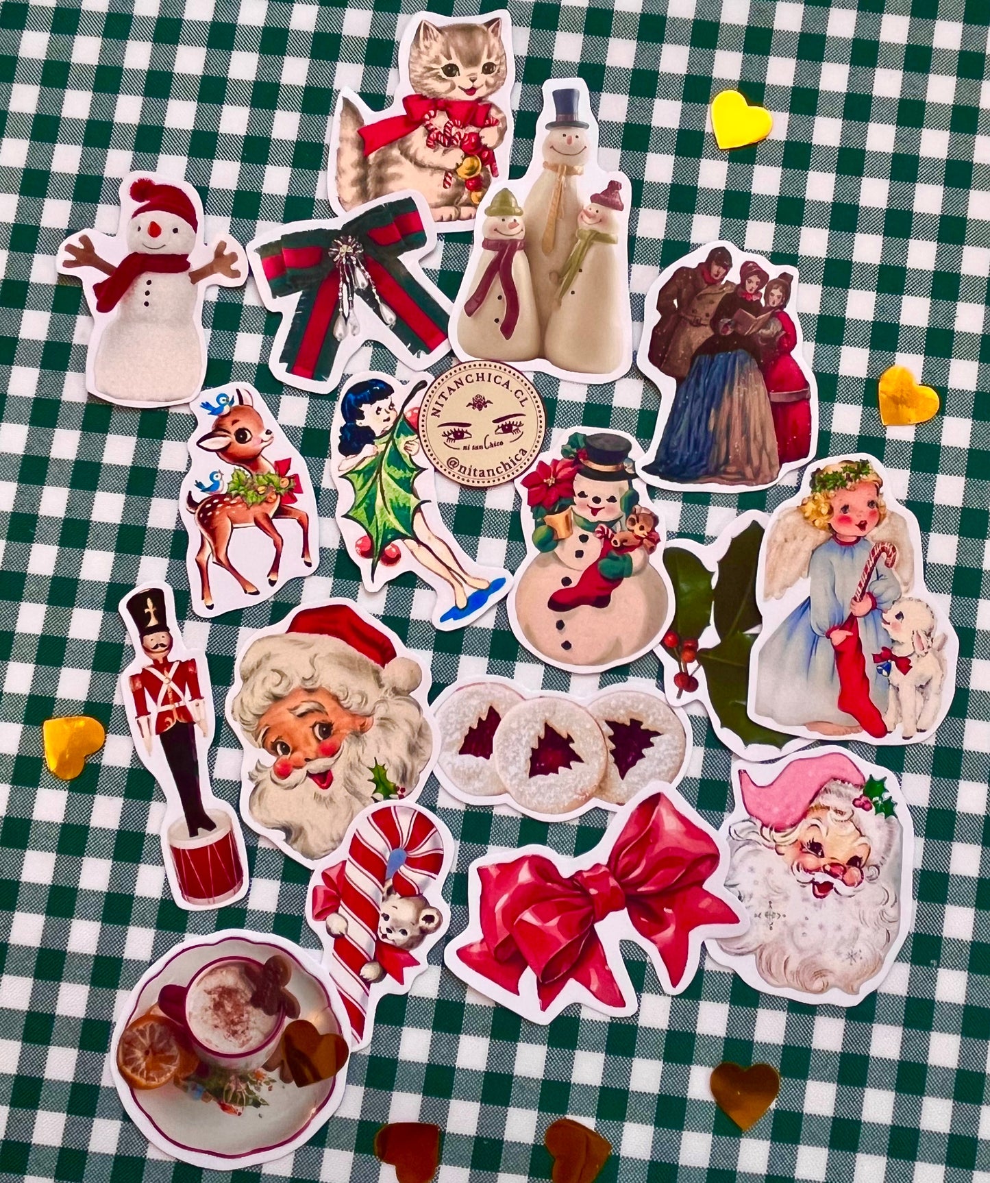 Pack Stickers recuerdos Navideños