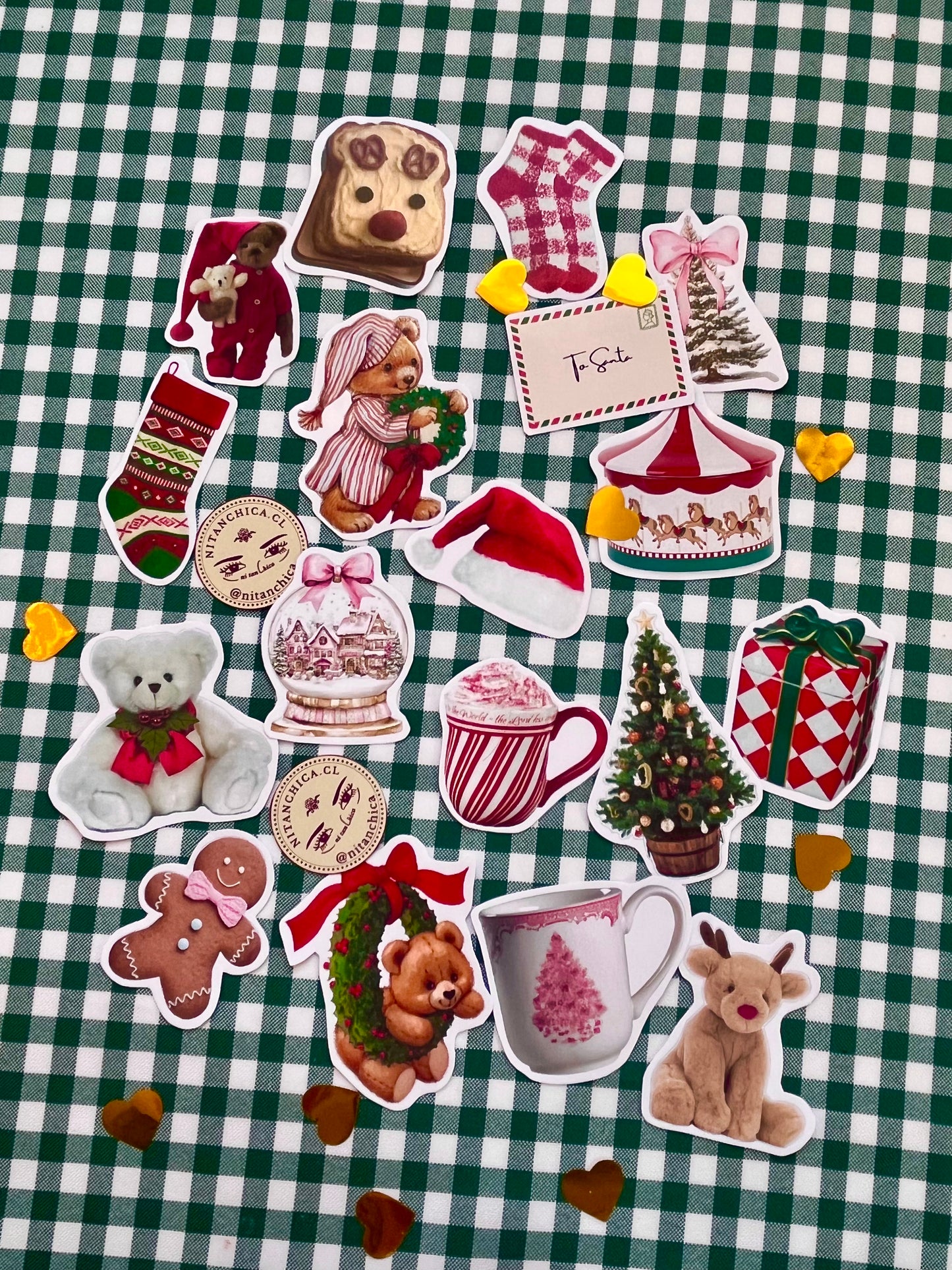 Pack Stickers cute Navidad