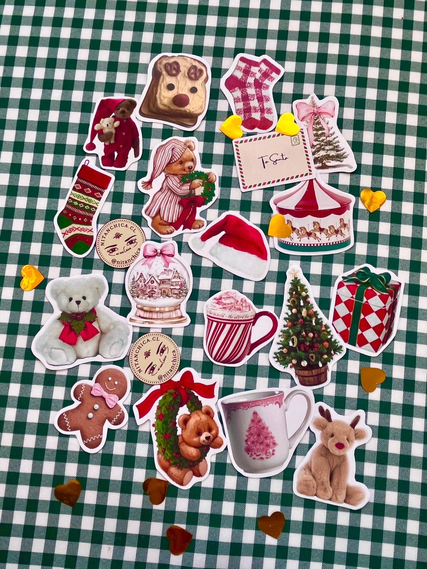 Pack Stickers cute Navidad