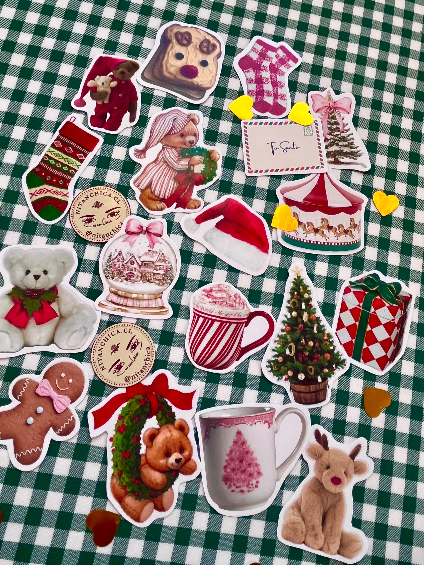 Pack Stickers cute Navidad