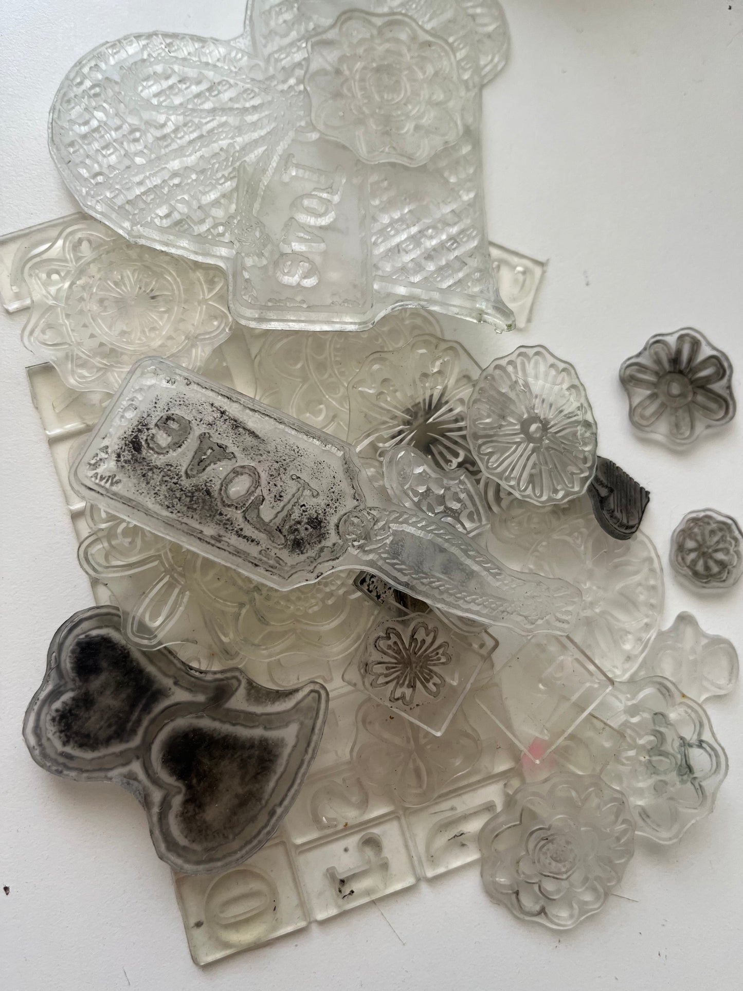 Set timbres de goma (sin soporte madera)