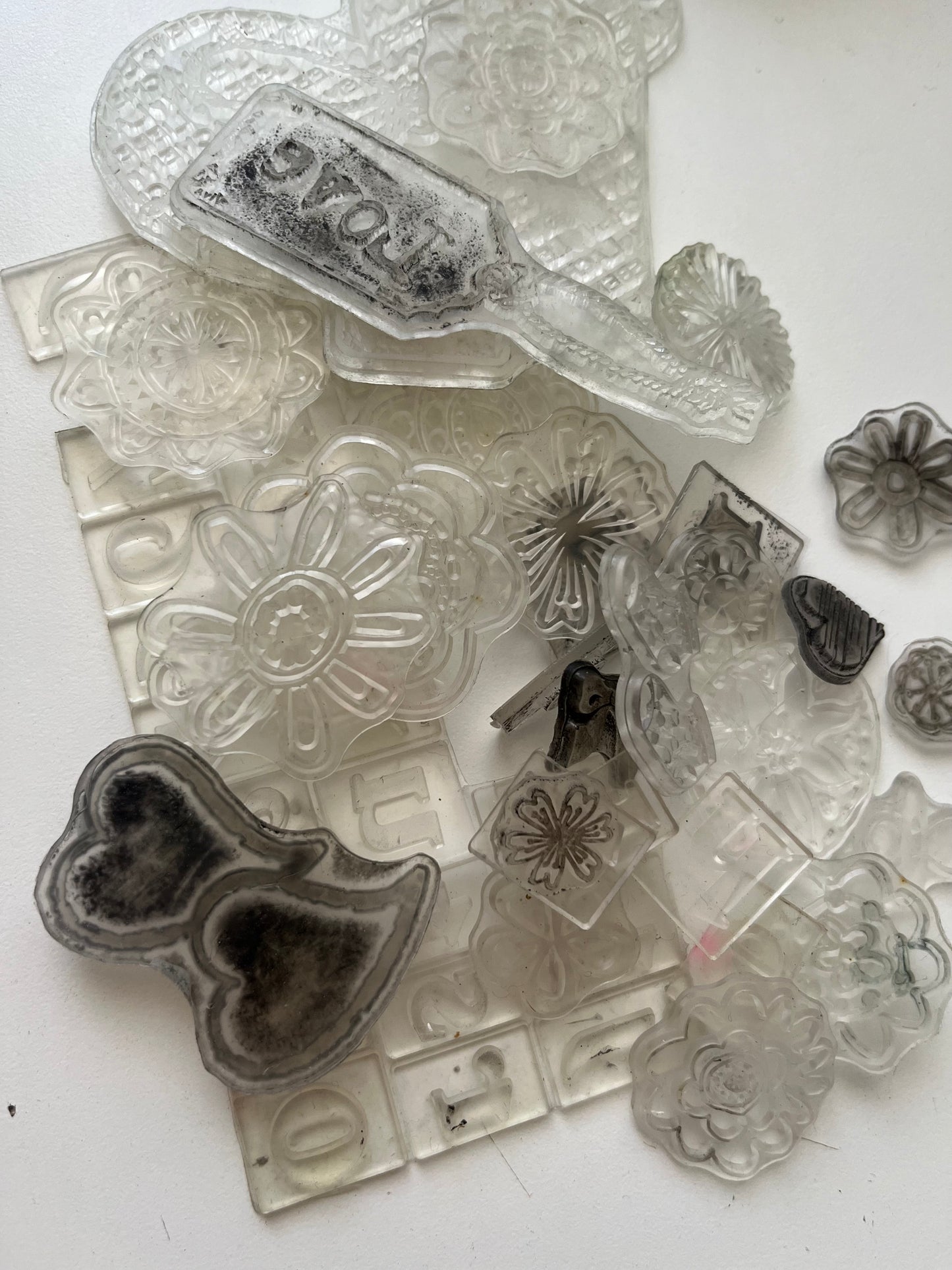 Set timbres de goma (sin soporte madera)