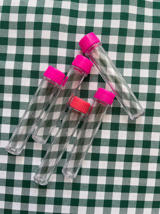 Set mini frascos tubos