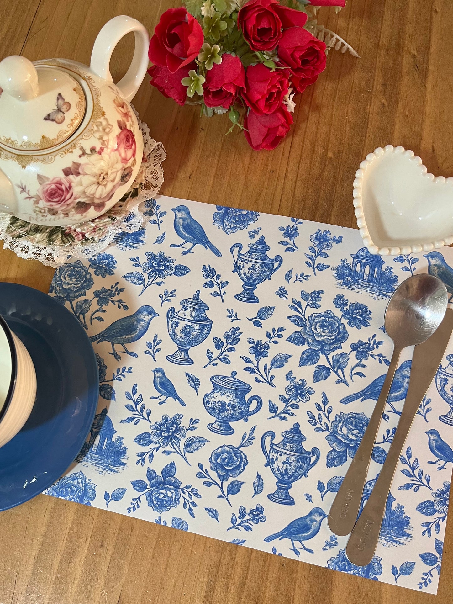 Set individuales Loza nostálgica