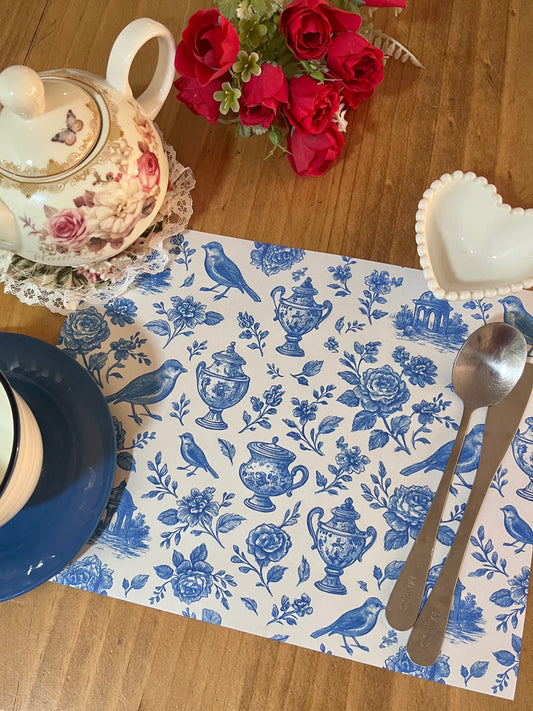 Set individuales Loza nostálgica