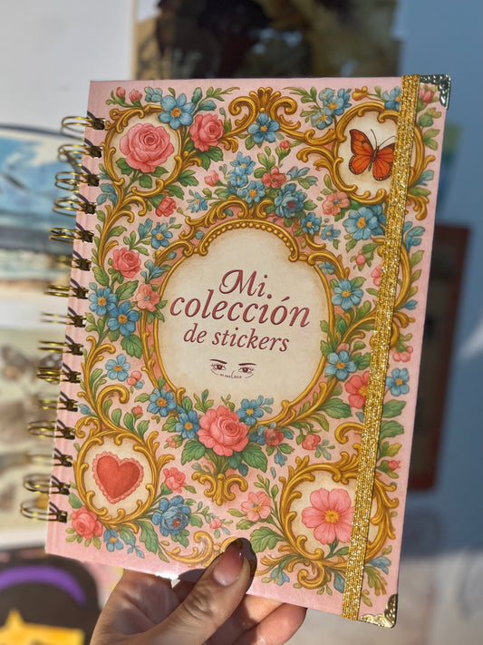 Libro Mi colección de Stickers (rosado)