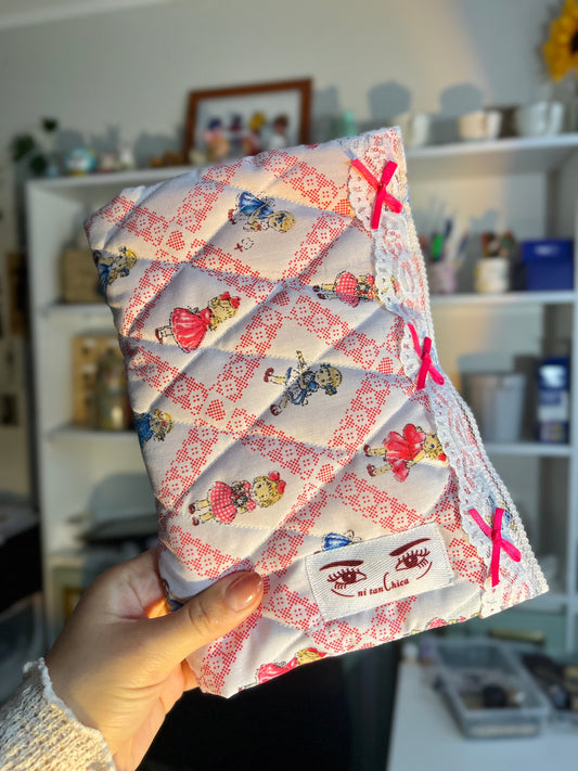 Funda de libro o journal muñequitas