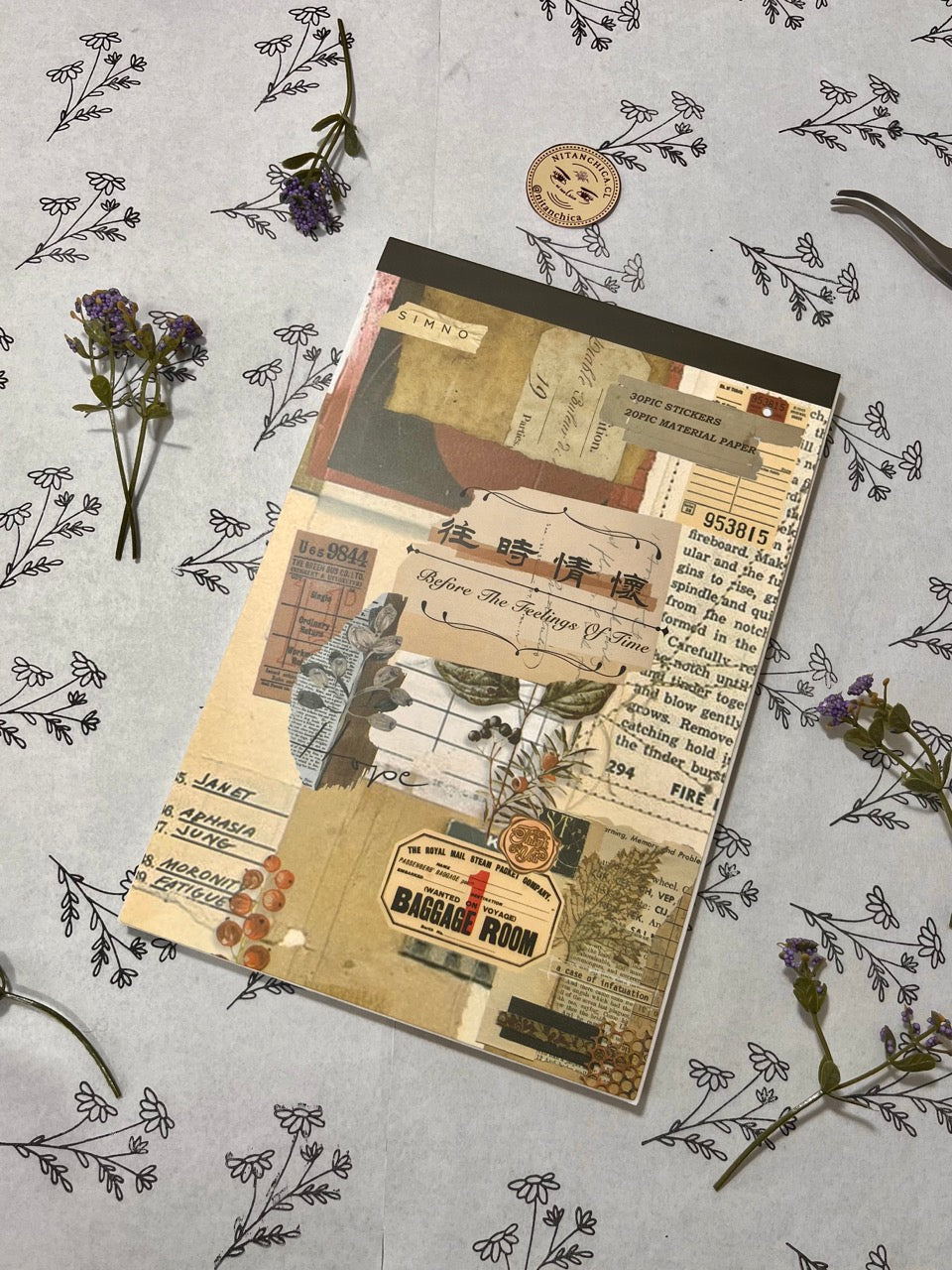 Libro de Stickers y esquelas Before The Feelings Of Time 50 páginas