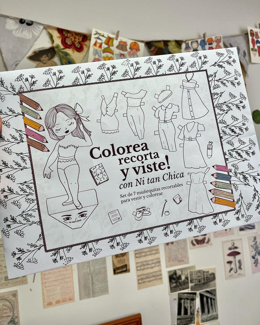 Set Muñequitas Colorea con Ni tan Chica
