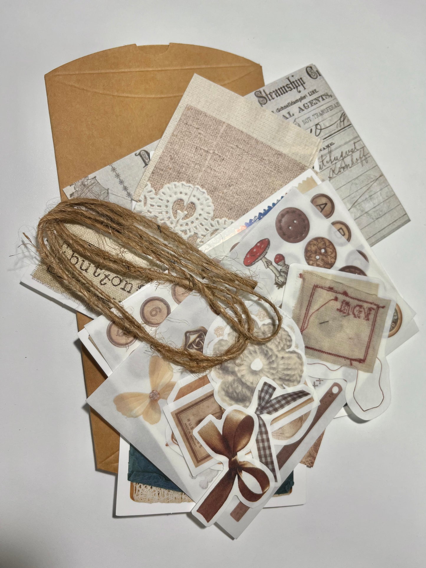Set Decopapel Vintage 30 piezas