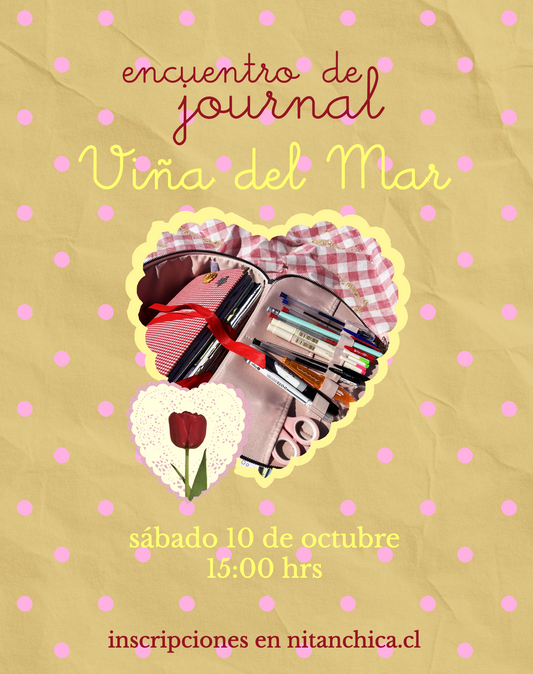 Encuentro de journaling 📕🌺🌷 VIÑA!! SÁBADO 10 DE OCTUBRE