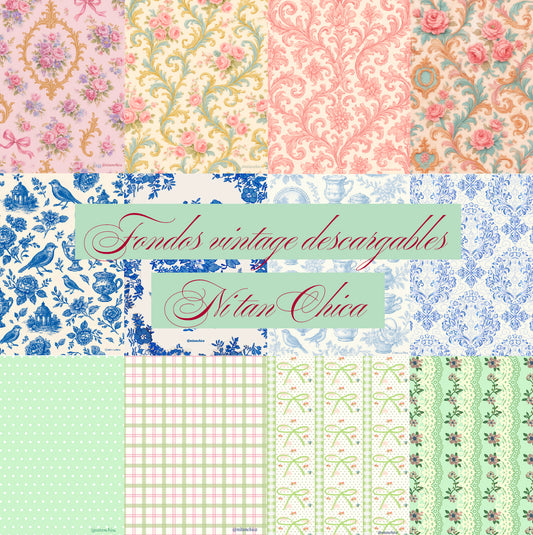 Fondos vintage descargables Ni tan Chica