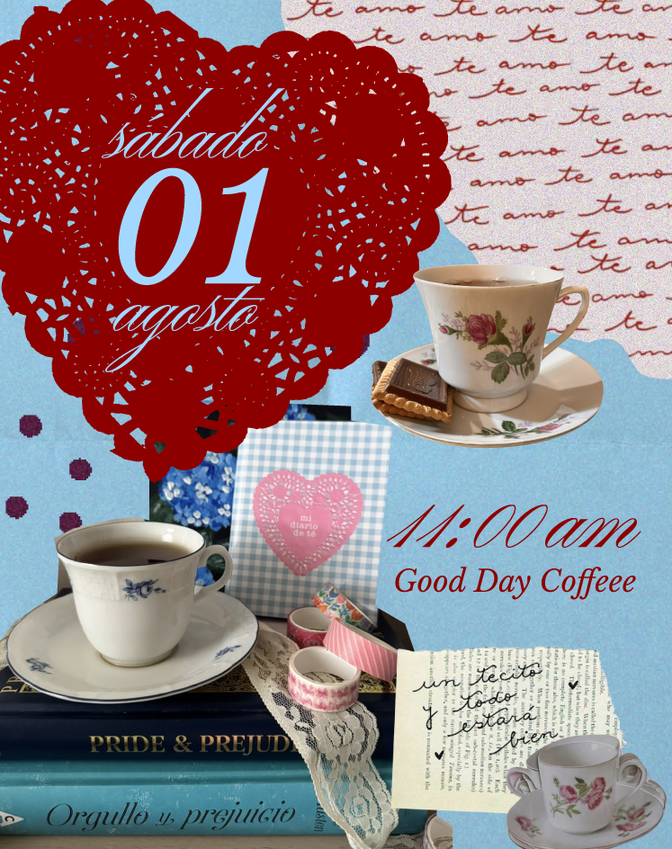 Encuentro de journaling Los tecitos que me tomé junto a Pausalimiau 📕🫖  sábado 01 agosto